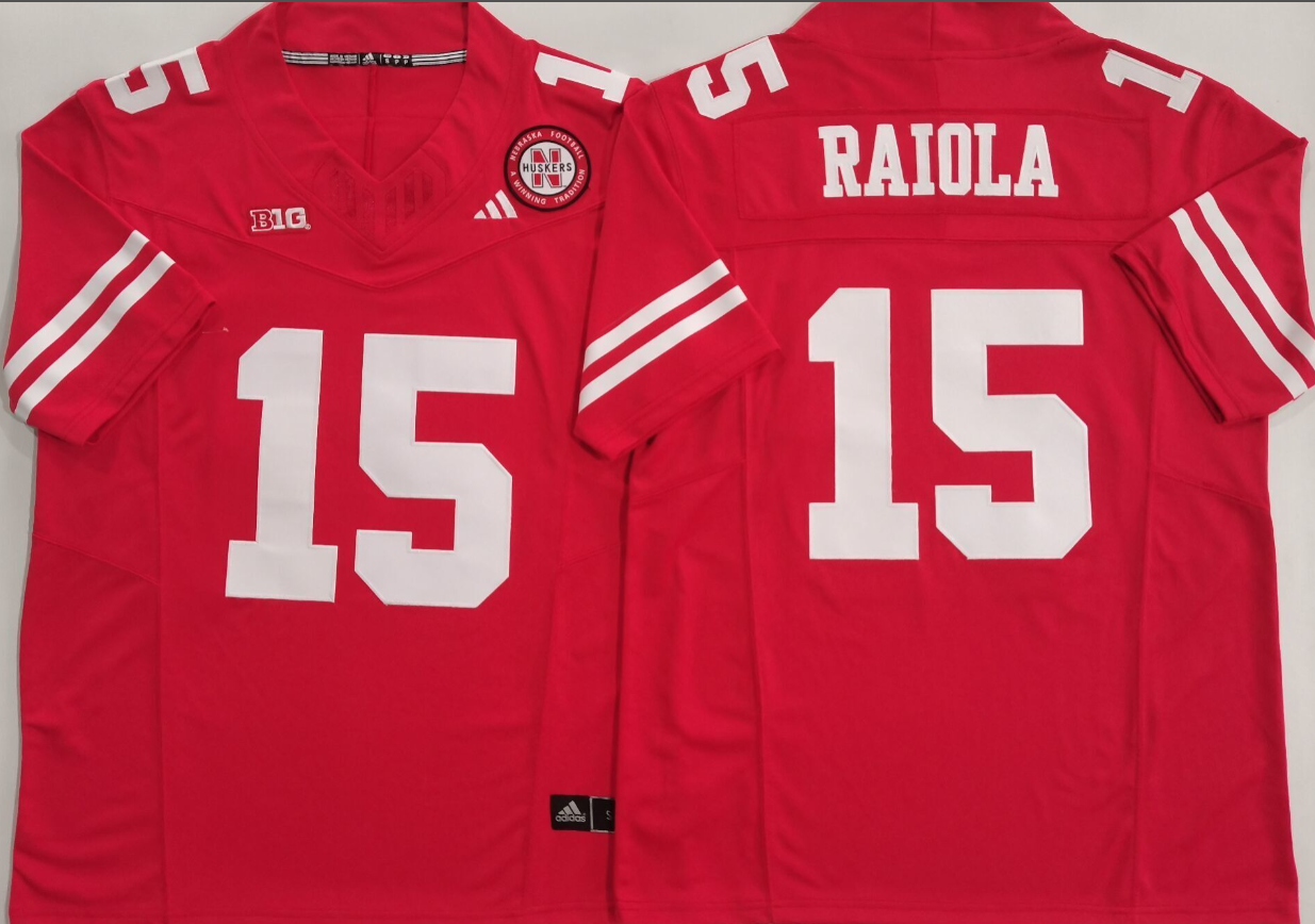 Dylan Raiola NCAA Nebraska Cornhuskers Adidas Vapor Limited Jersey