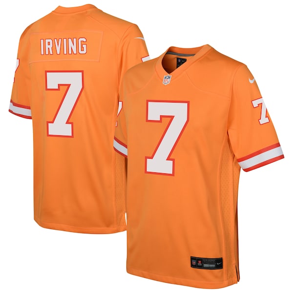 Bucky Irving Tampa Bay Buccaneers Nike Youth Alternate Game Jersey - Orange/Red