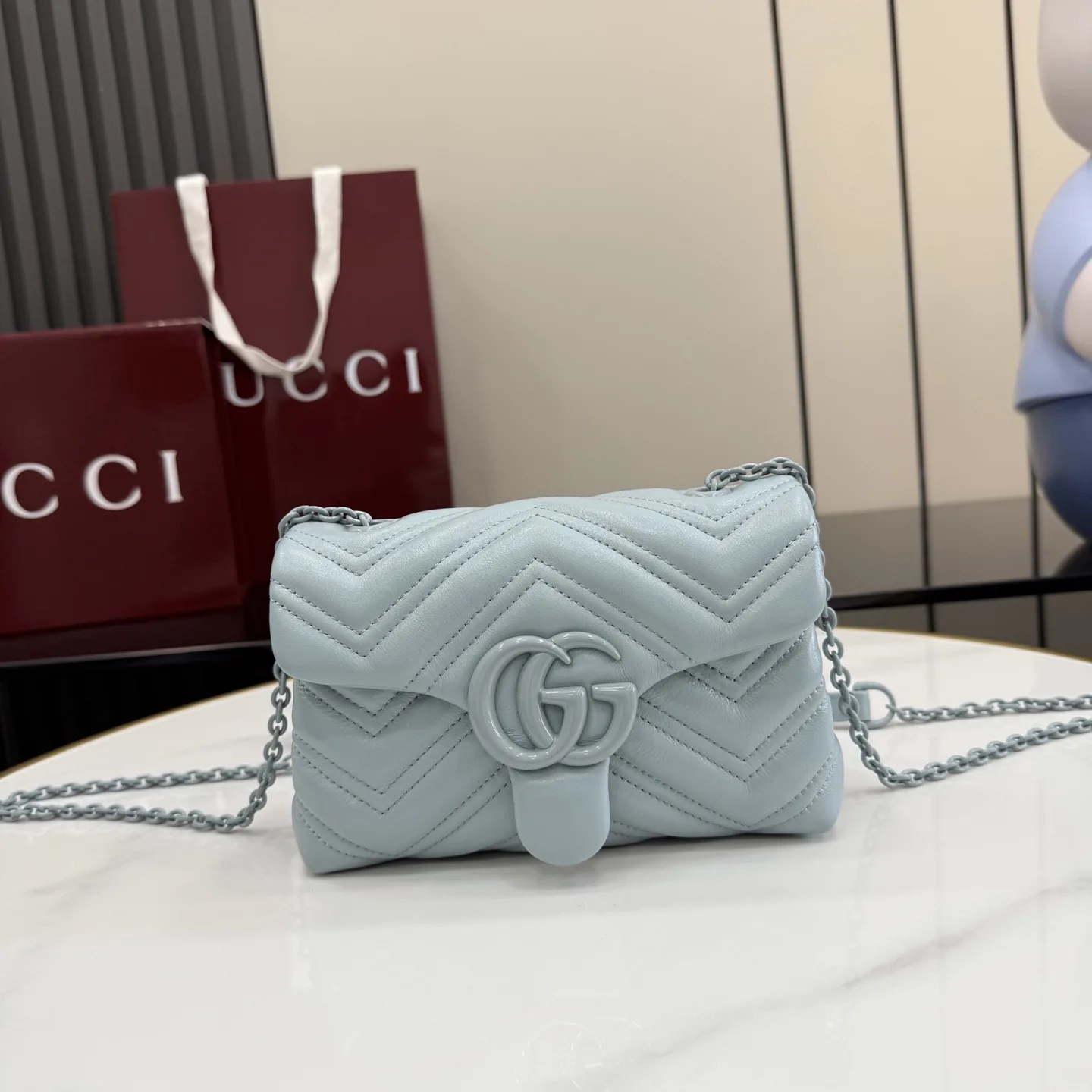 Gucci GG Supreme Canvas Marmont Shoulder Bag product photo from LabelPicks