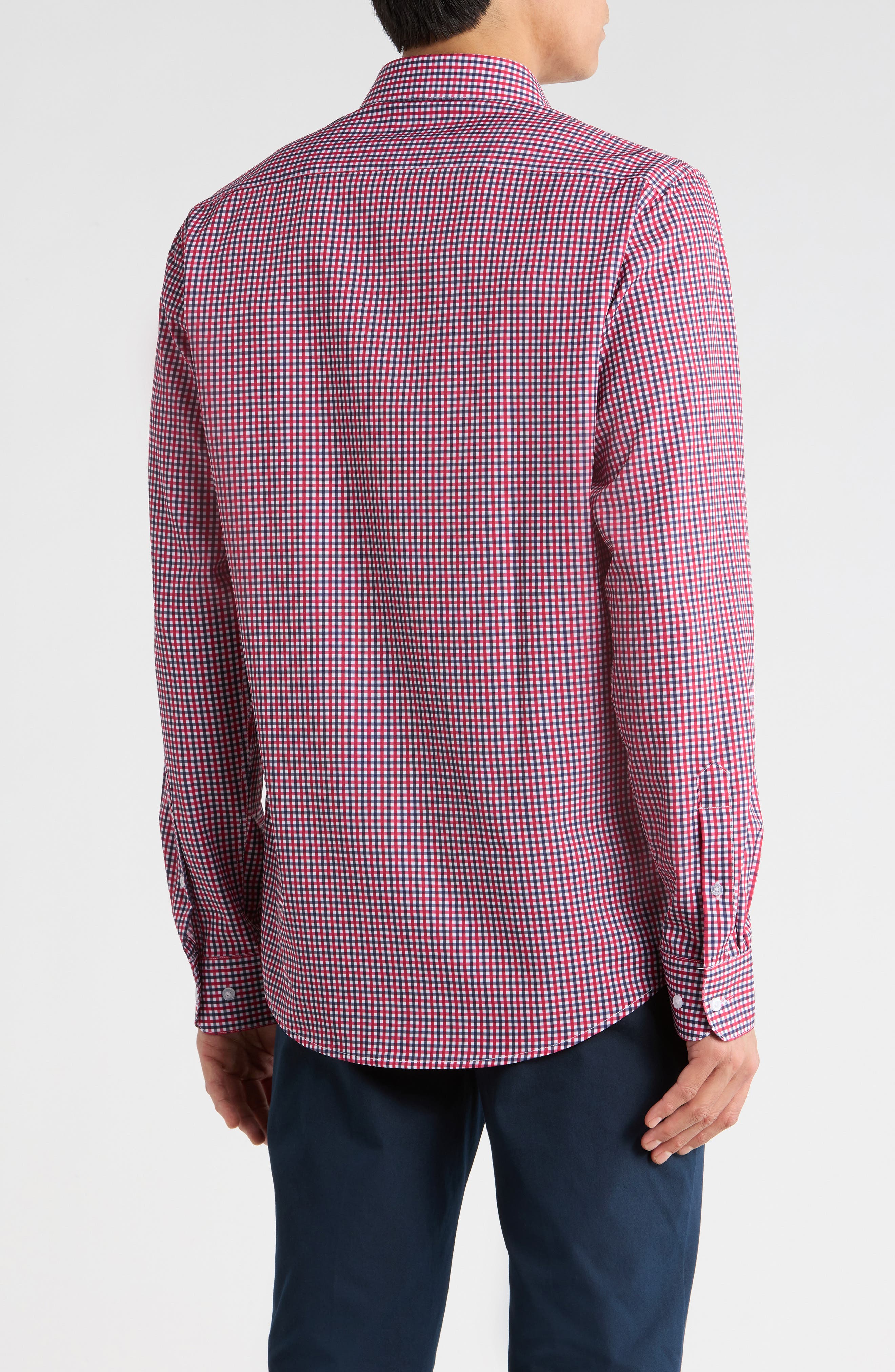 Nautica Slim Fit Check Print Dress Shirt