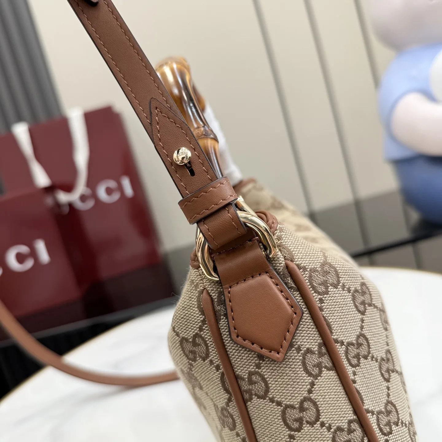 Gucci Brown GG Supreme Canvas Top Handle Bag product photo from LabelPicks