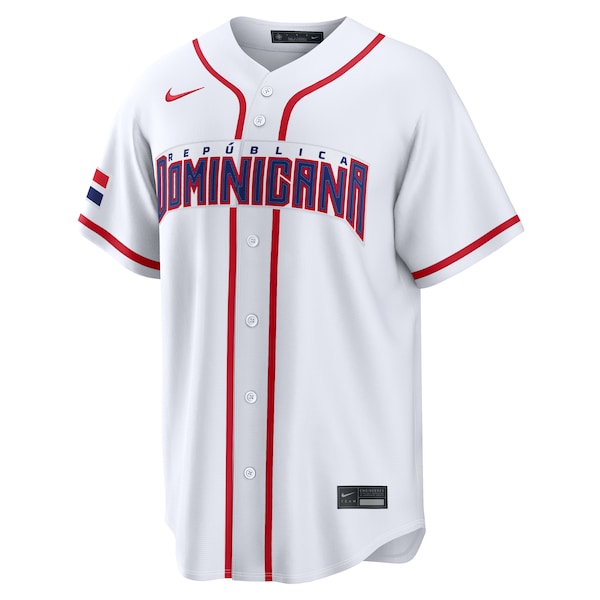 Fernando Tatis Jr. Dominican Republic Baseball Nike 2026 World Baseball Classic Home Stadium Jersey - White
