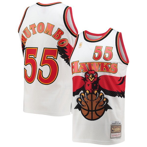 Dikembe Mutombo Atlanta Hawks  1996/97 Hardwood Classics Swingman Jersey - White