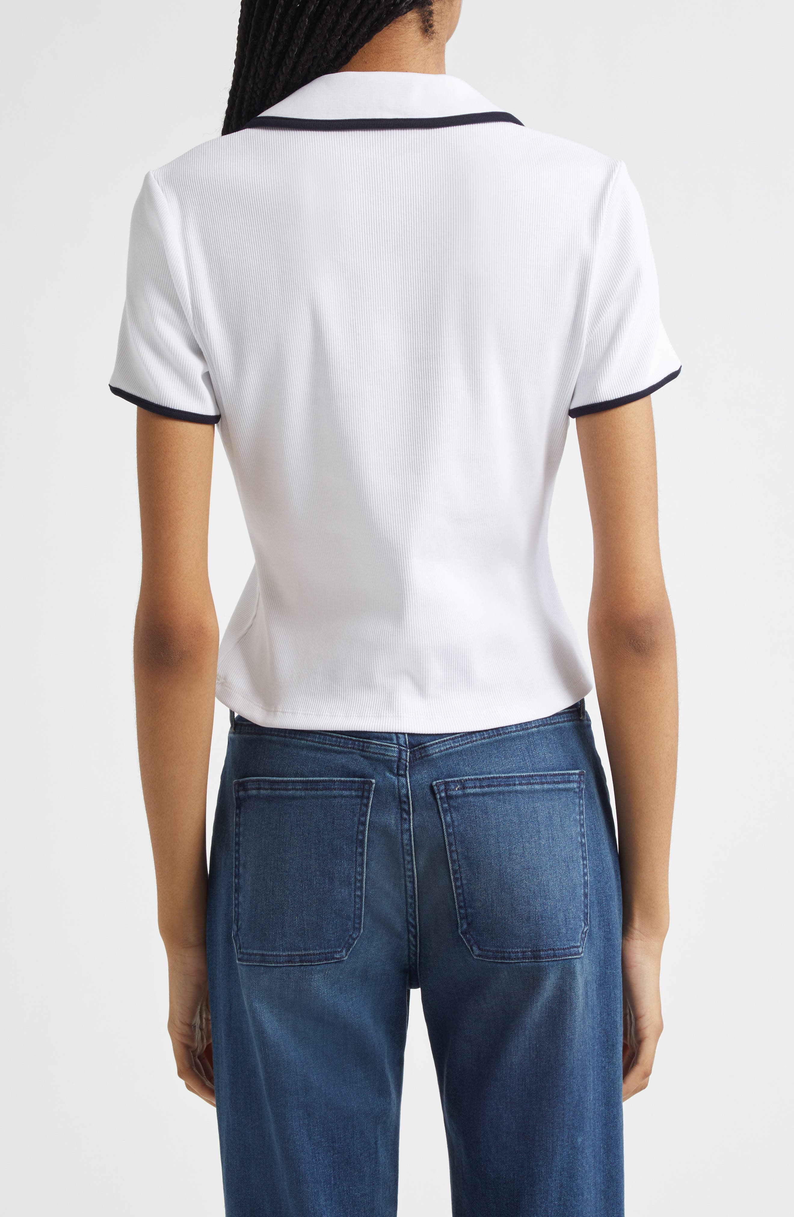 Veronica Beard Kearney Stretch Cotton Top
