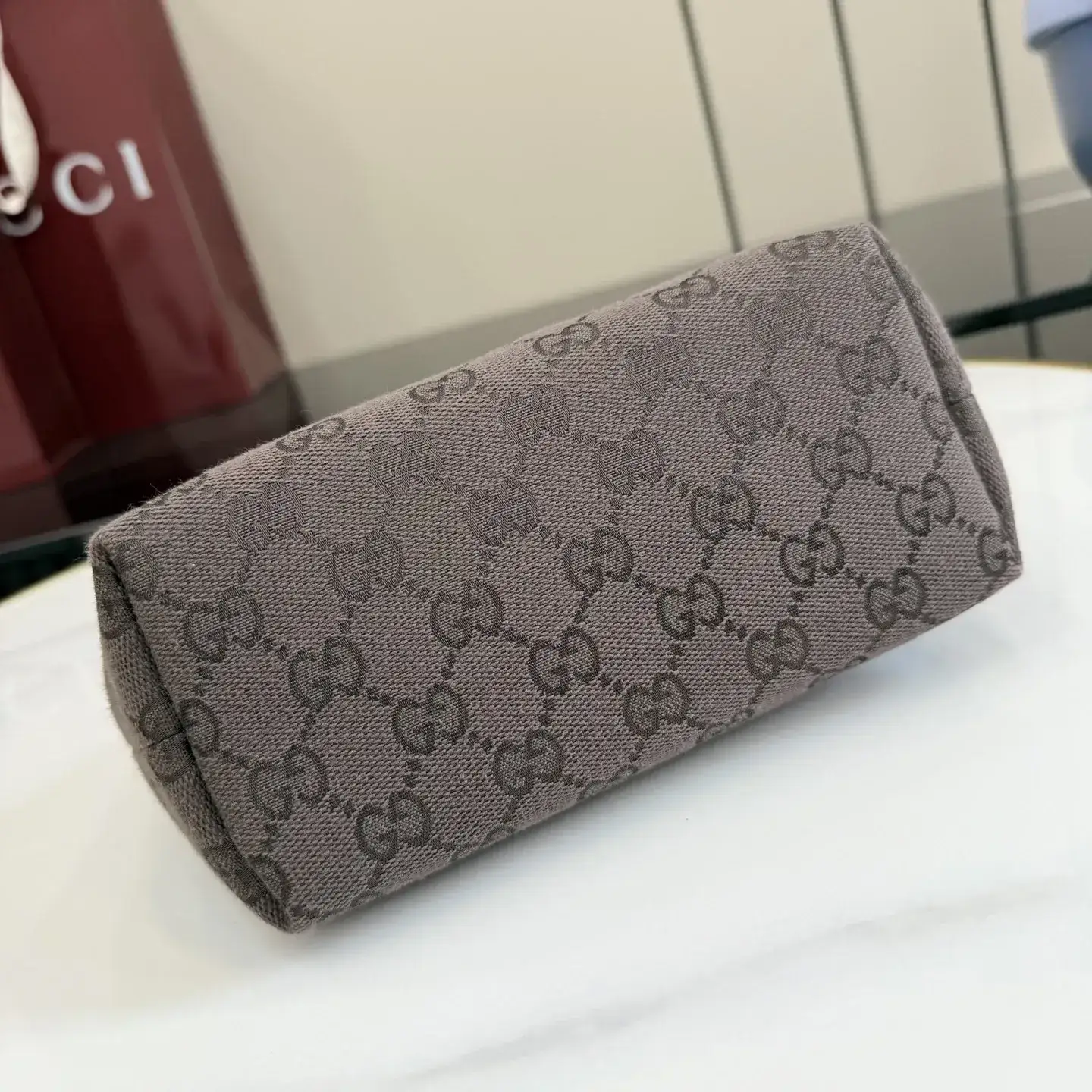 Gucci Brown Generation Canvas and Leather Clutch product photo from LabelPicks