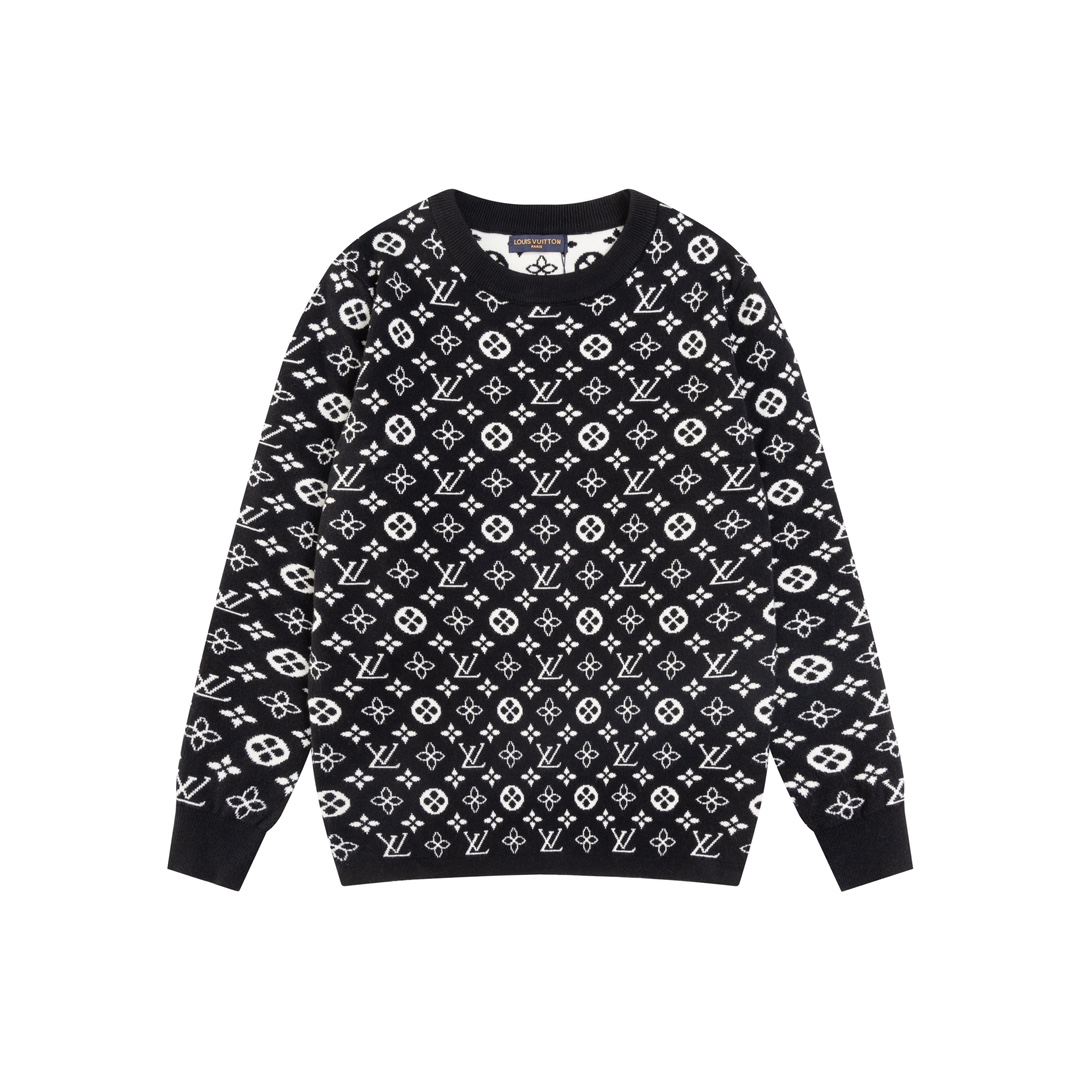0902 Jacquard wool knit cardigan sweater