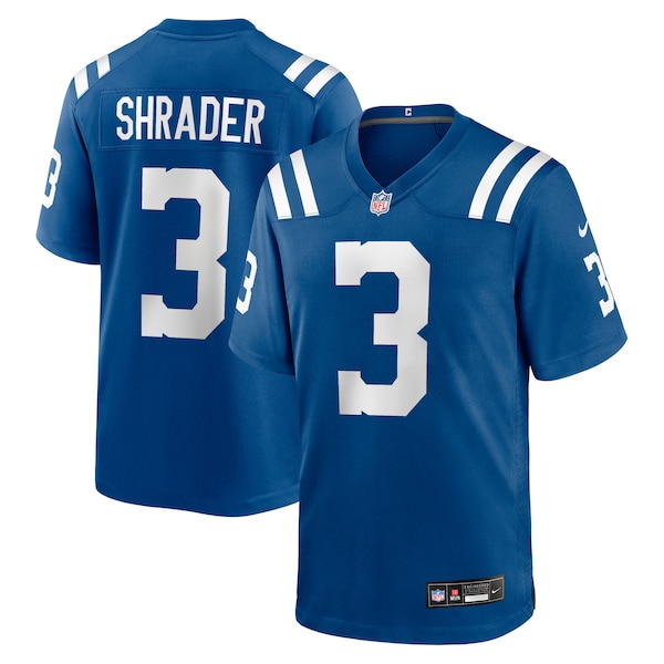 Spencer Shrader Indianapolis Colts Nike Team Game Jersey -  Royal