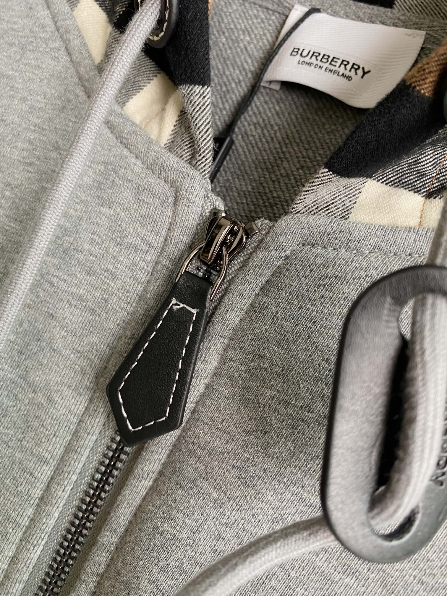0918 New Unisex Plaid Cotton Blend Zip-Up Hoodie Jacket