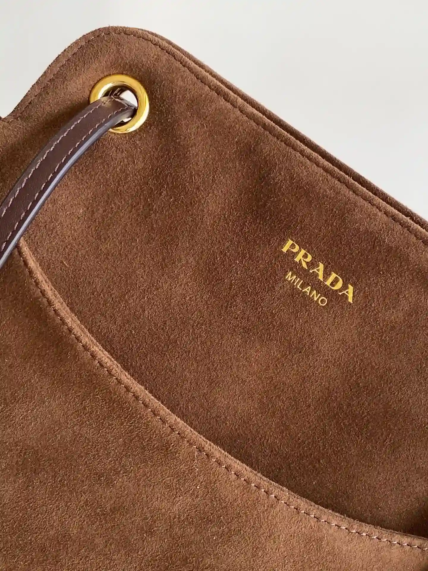 Prada Suede Leather Tote Bag product photo from LabelPicks