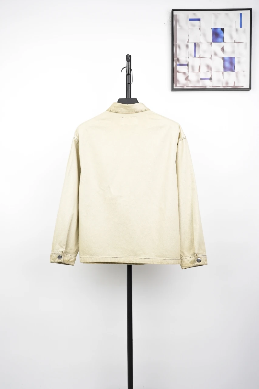 Prada Beige Distressed Dye Shirt Jacket product photo from LabelPicks