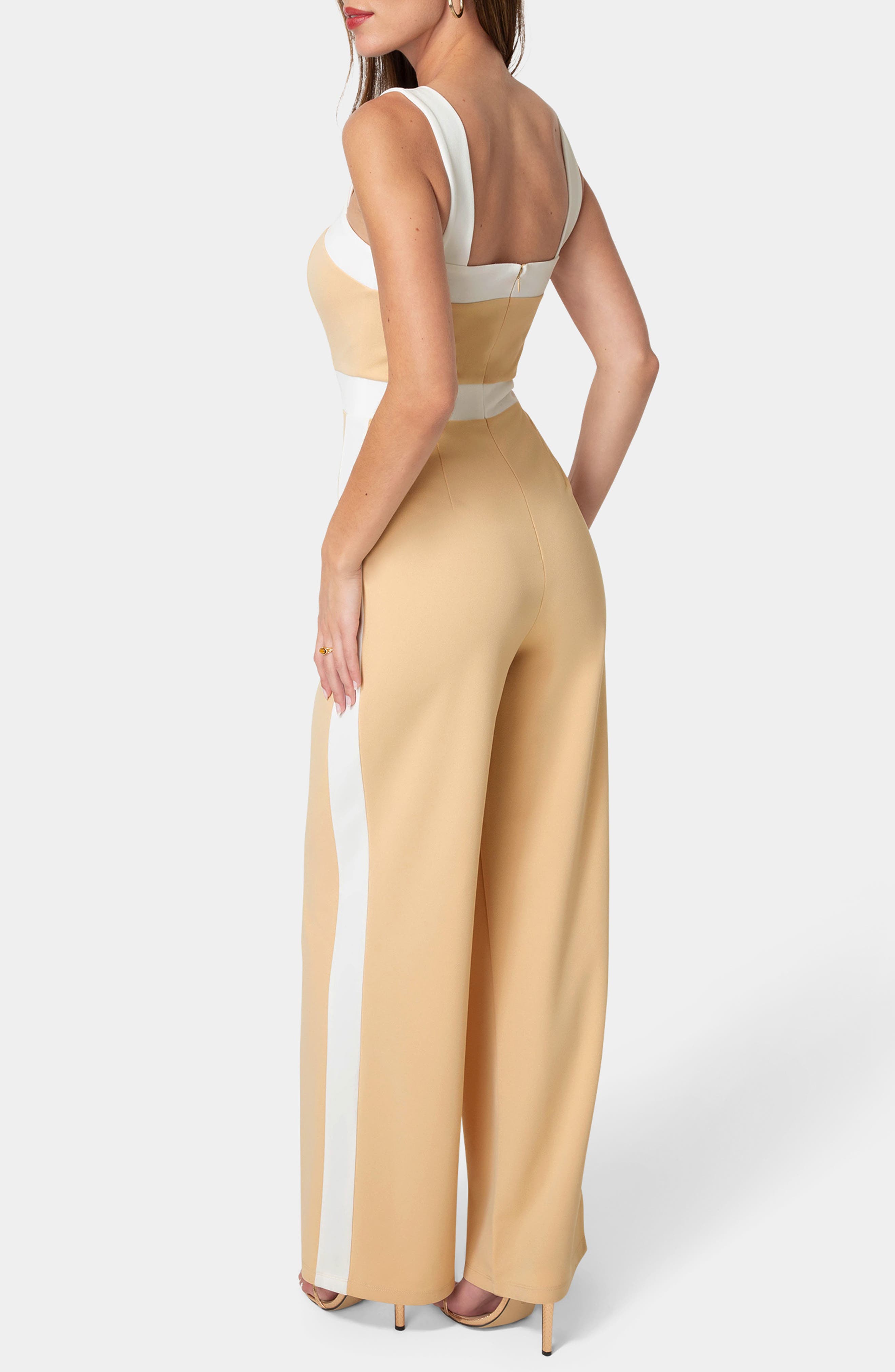 bebe Colorblock Jumpsuit
