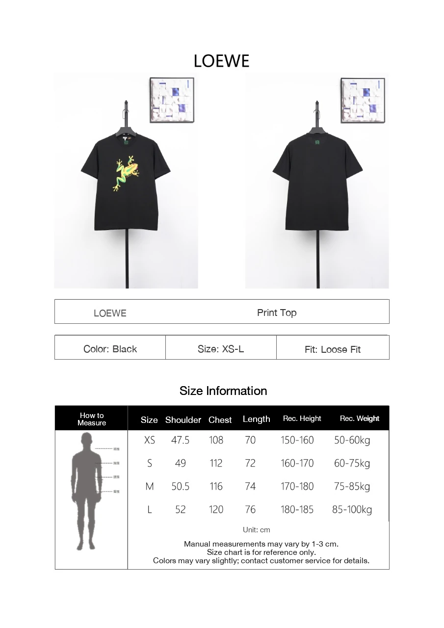LOEWE Black Frog Graphic T-Shirt product photo from LabelPicks