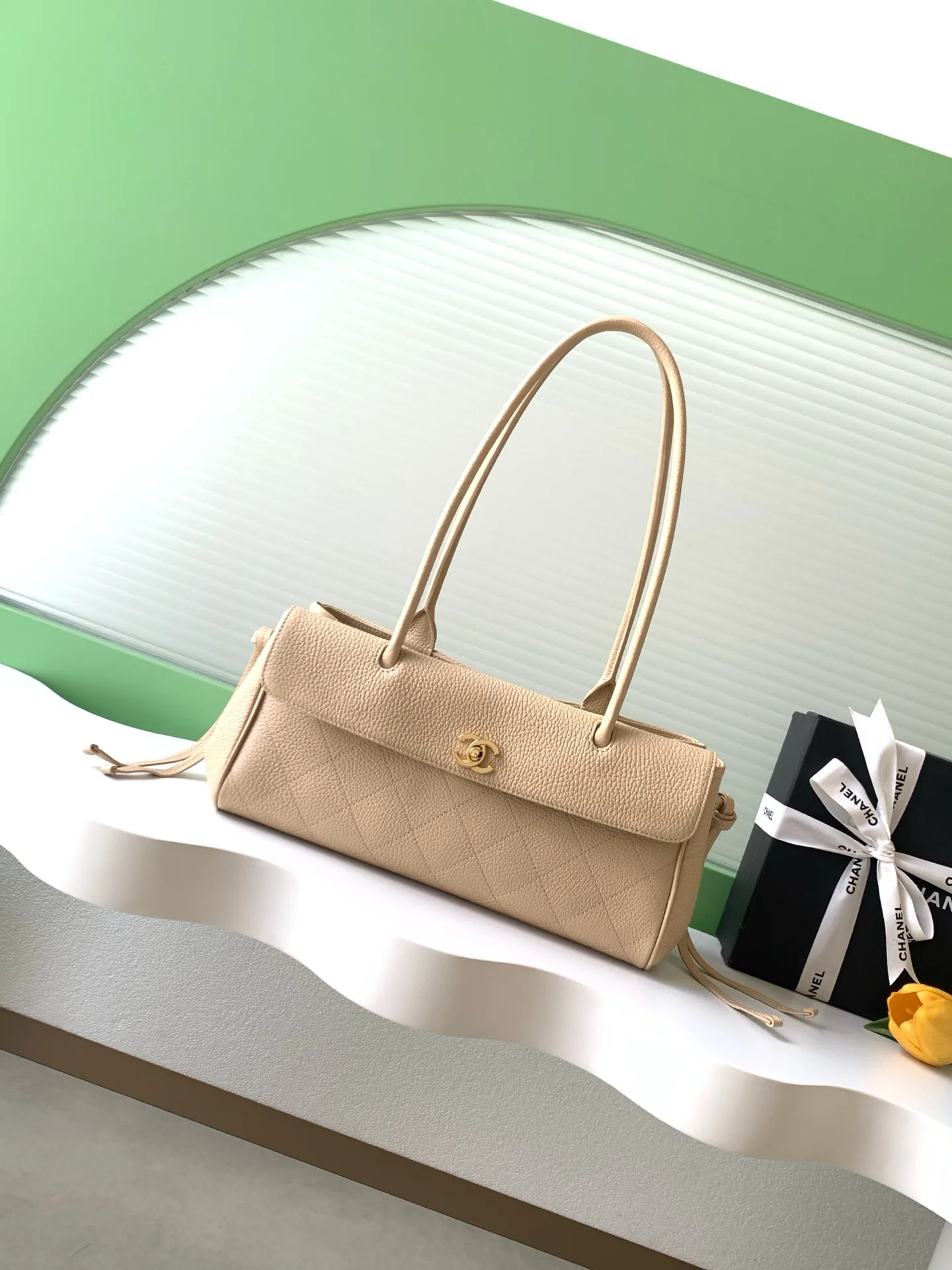 Chanel Grained Leather Top Handle Bag product photo from LabelPicks