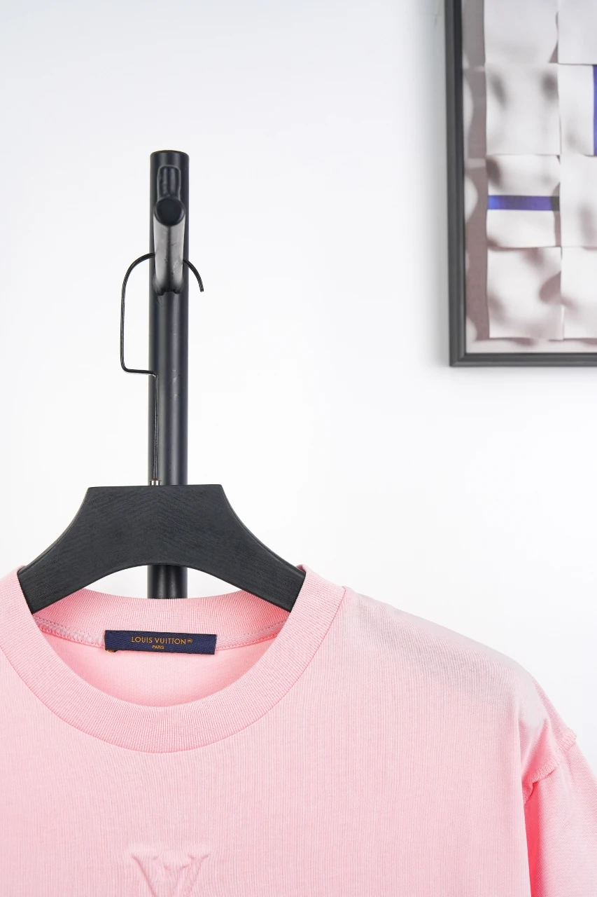 Louis Vuitton Pink Embossed Logo T-Shirt product photo from LabelPicks