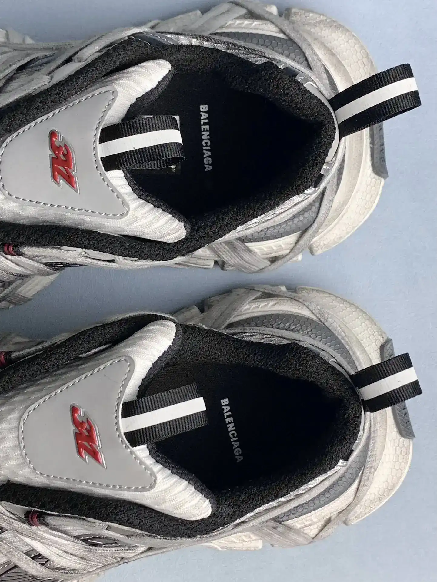 Balenciaga 3XL Sneaker in White/Red/Blue product photo from LabelPicks