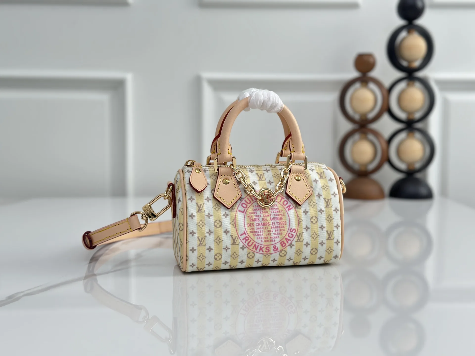 Louis Vuitton White Speedy Monogram Canvas Top Handle Bag product photo from LabelPicks