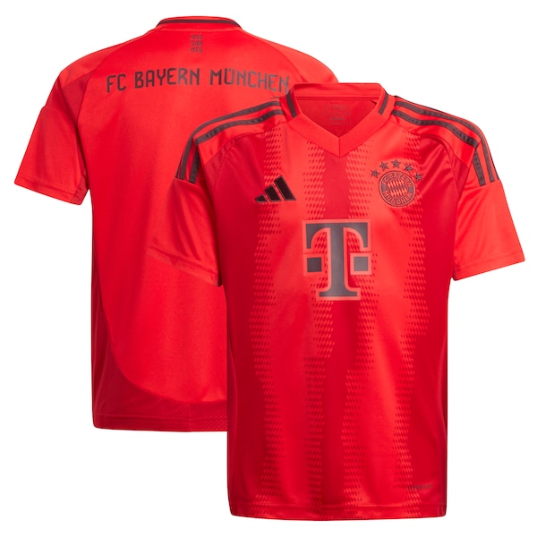 Bayern Munich adidas Youth 2024/25 Home Replica Jersey - Red