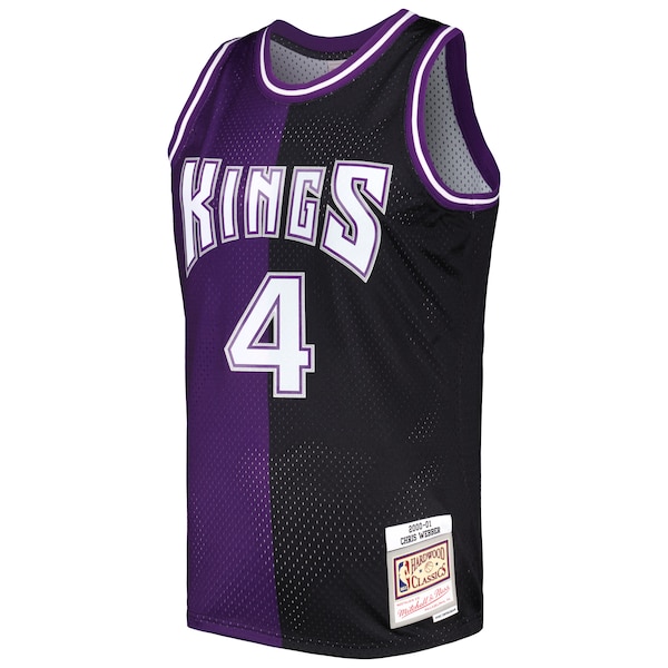 Chris Webber Sacramento Kings Hardwood Classics 2000/01 Split Swingman Jersey - Purple/Black
