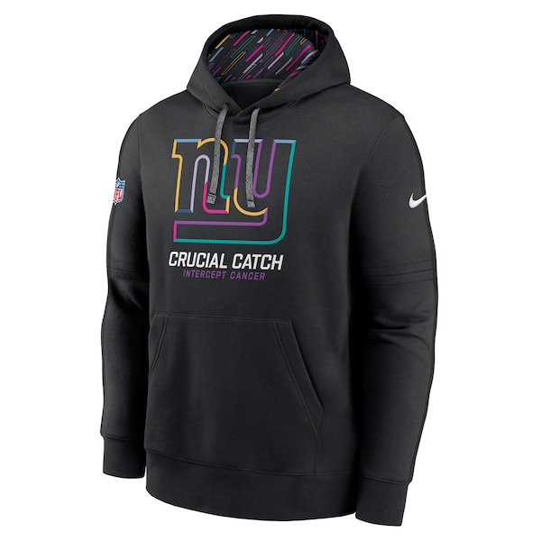 New York Giants Nike 2024 NFL Crucial Catch Club Pullover Hoodie - Black