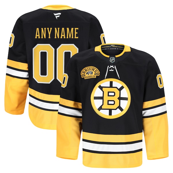 Boston Bruins  Home Authentic Pro Custom Jersey - Black