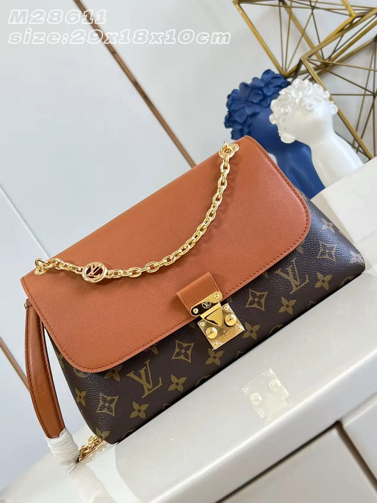 Louis Vuitton Gold Madeleine Canvas and Leather Shoulder Bag product photo from LabelPicks