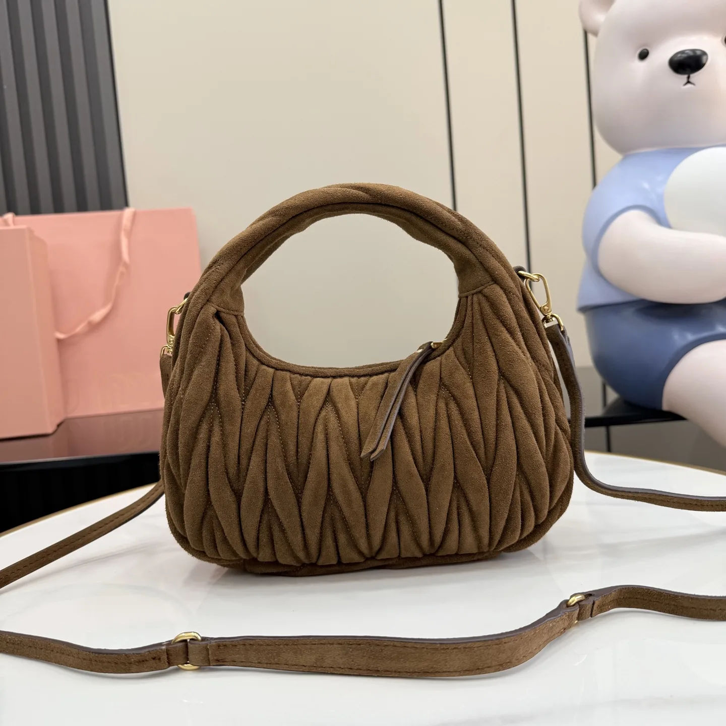 Miu Miu Lambskin Matelasse Hobo Bag product photo from LabelPicks