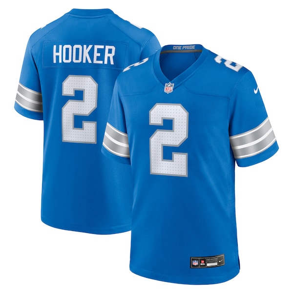 Hendon Hooker Detroit Lions Nike Team Game Jersey -  Blue