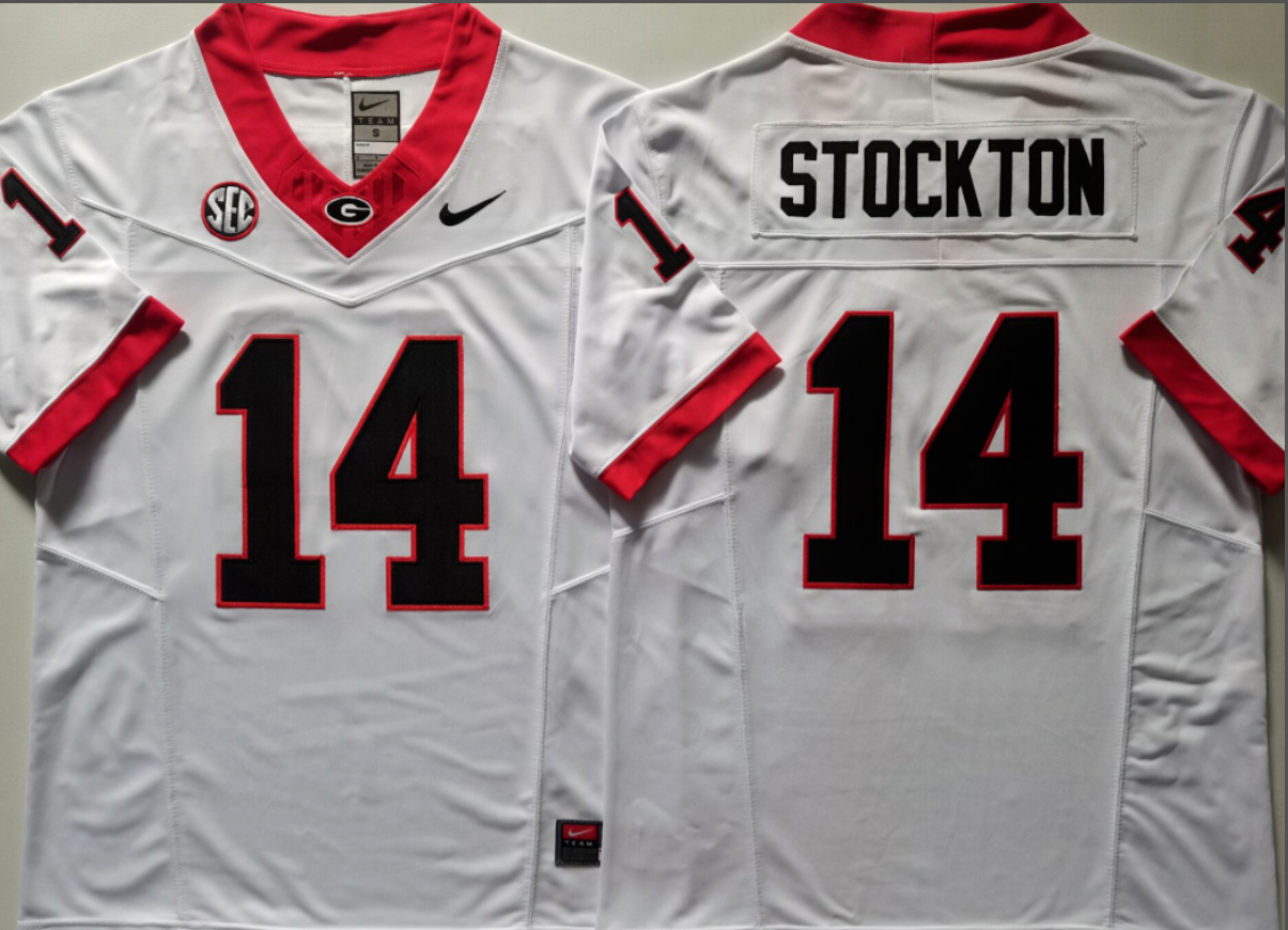 Gunner Stockton NCAA Georgia Bulldogs Nike Vapor Limited Jersey