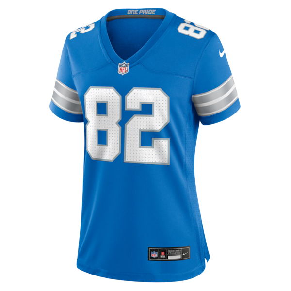 Ross Dwelley Detroit Lions Nike Women's Team Game Jersey -  Blue