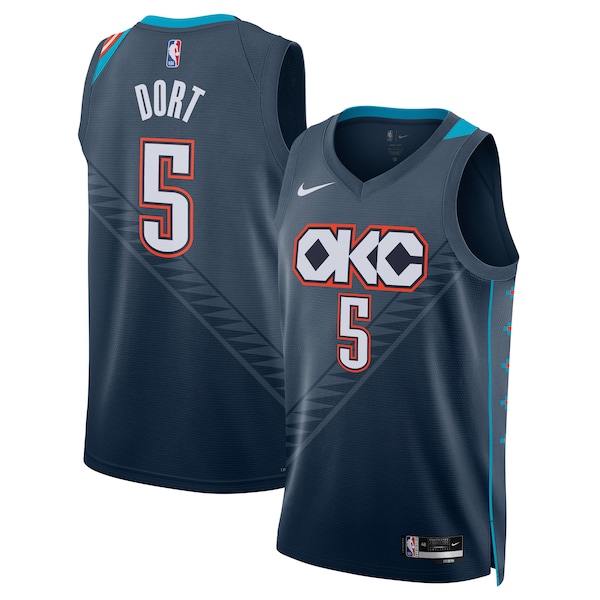 Luguentz Dort Oklahoma City Thunder Nike Unisex 2025/26 Swingman Jersey - Navy - City Edition