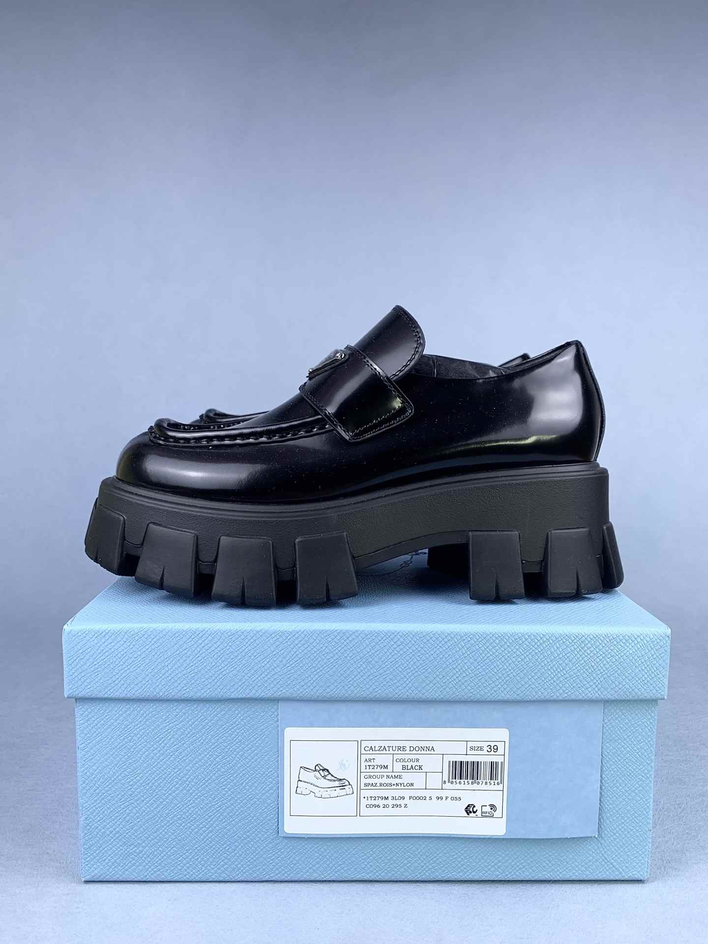 Monolith brushed leather loafers