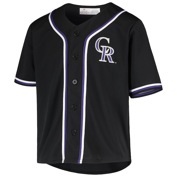 Youth Black Colorado Rockies MLB Team Jersey