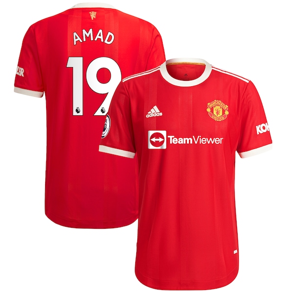 Amad Diallo Manchester United adidas 2021/22 Home Authentic Player Jersey - Red