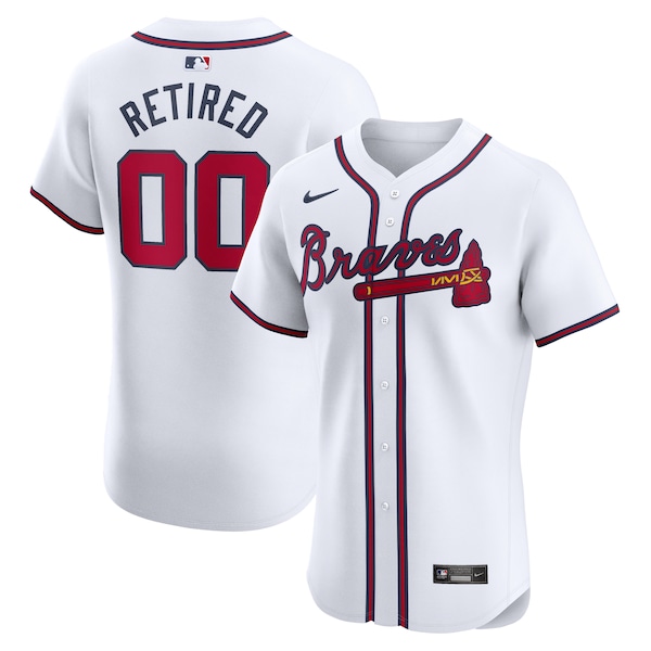 Atlanta Braves Nike Home Elite Pick-A-Player Retired Roster Jersey - White