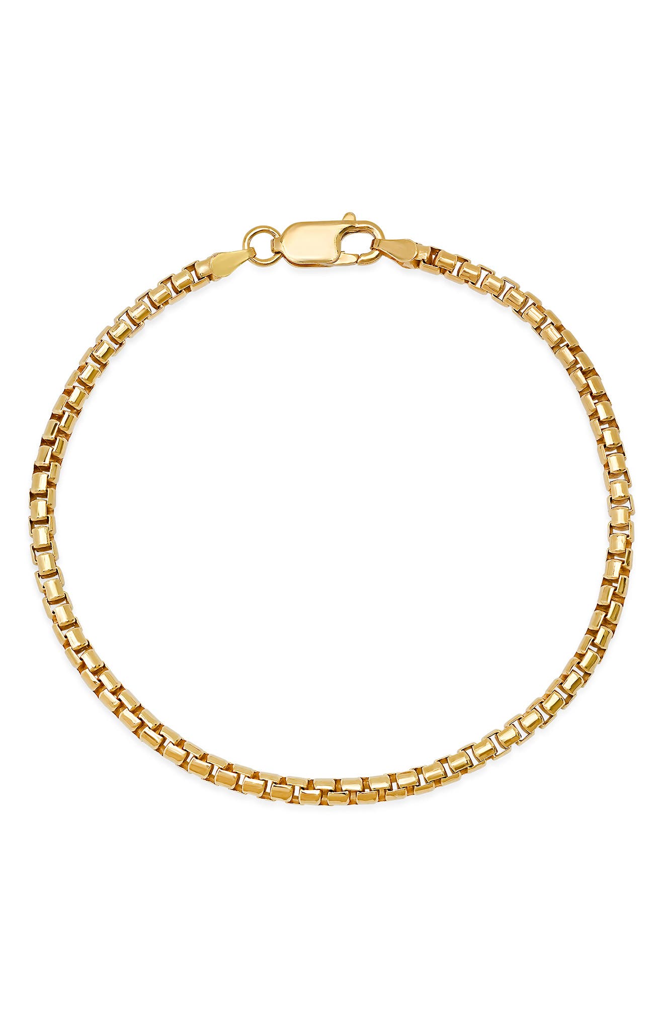 Queen Jewels Italian Round Box Bracelet