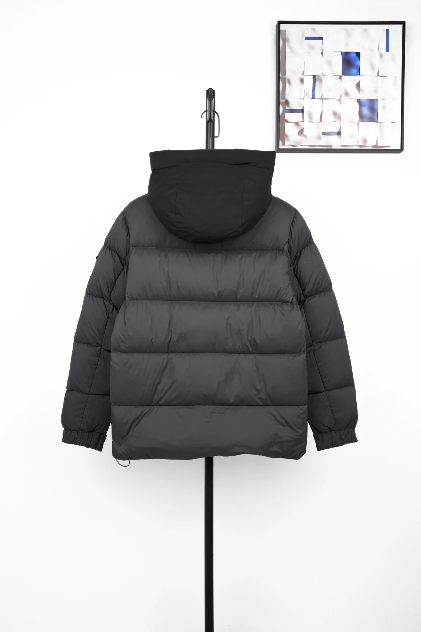 Moncler Charcoal Paneled Quilted Down Jacket product photo from LabelPicks
