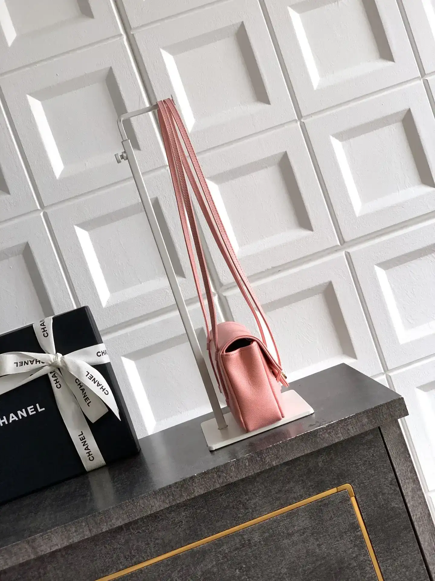 Chanel Pink Calfskin Shoulder Bag product photo from LabelPicks