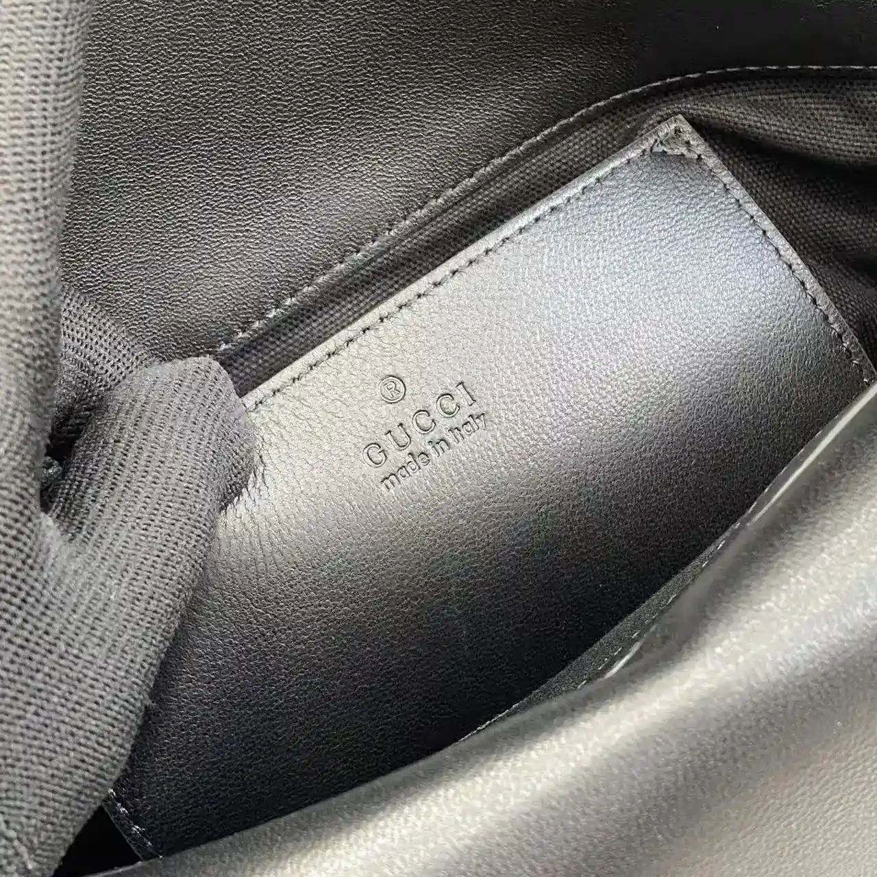 Gucci Black GG Supreme Canvas Shoulder Bag product photo from LabelPicks