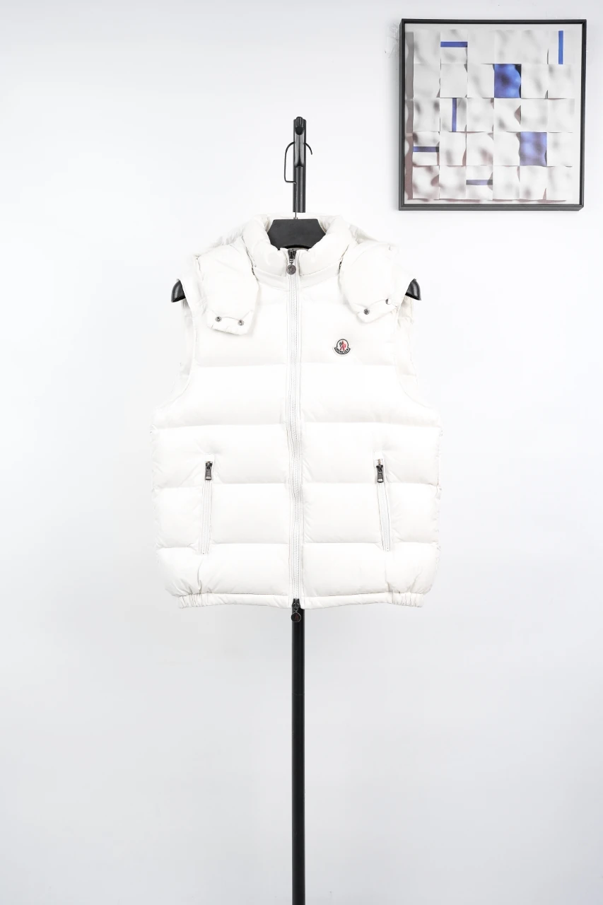Moncler White Glossy Ski Down Vest product photo from LabelPicks