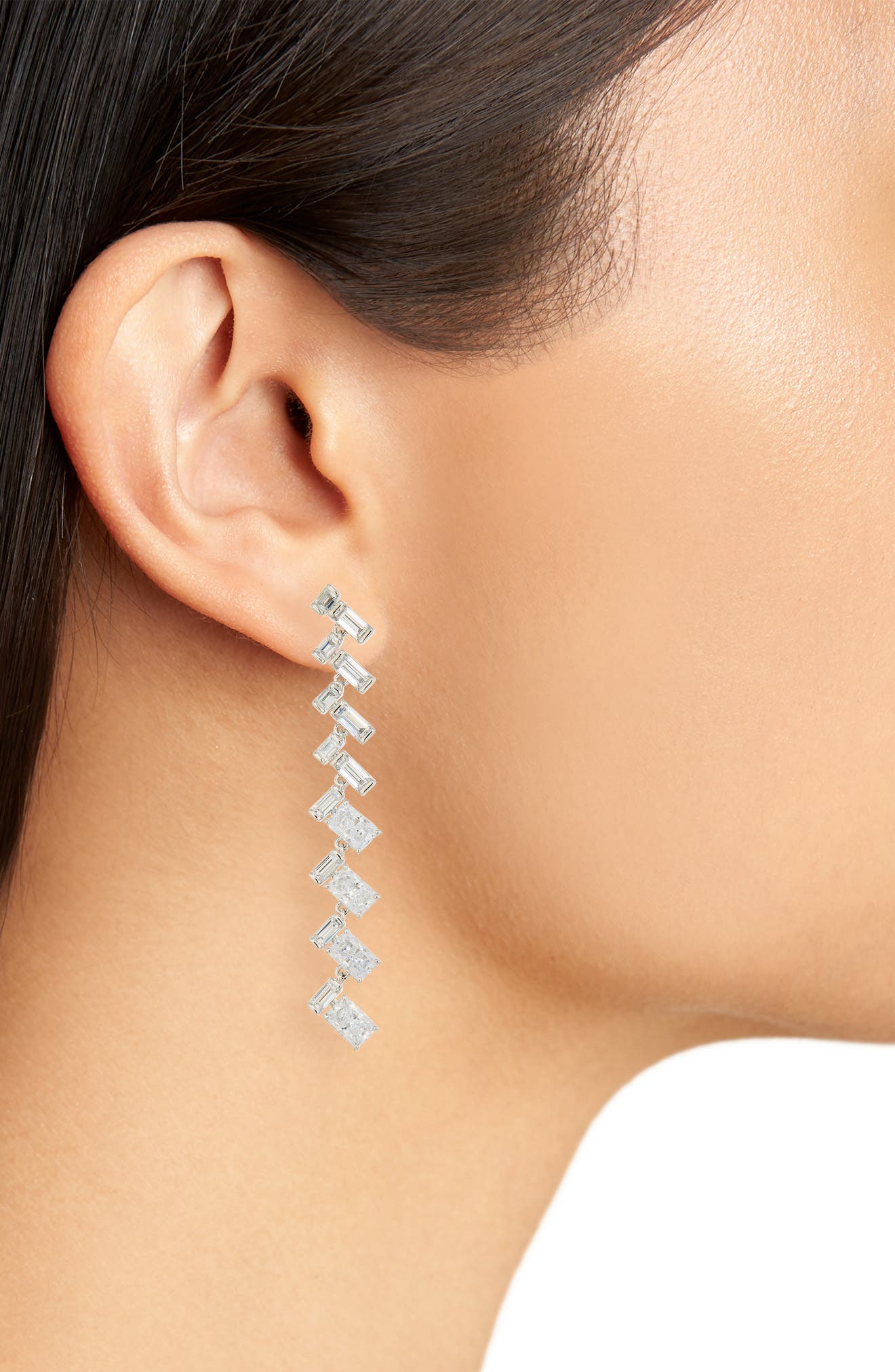Nadri Gwen Linear Drop Earrings