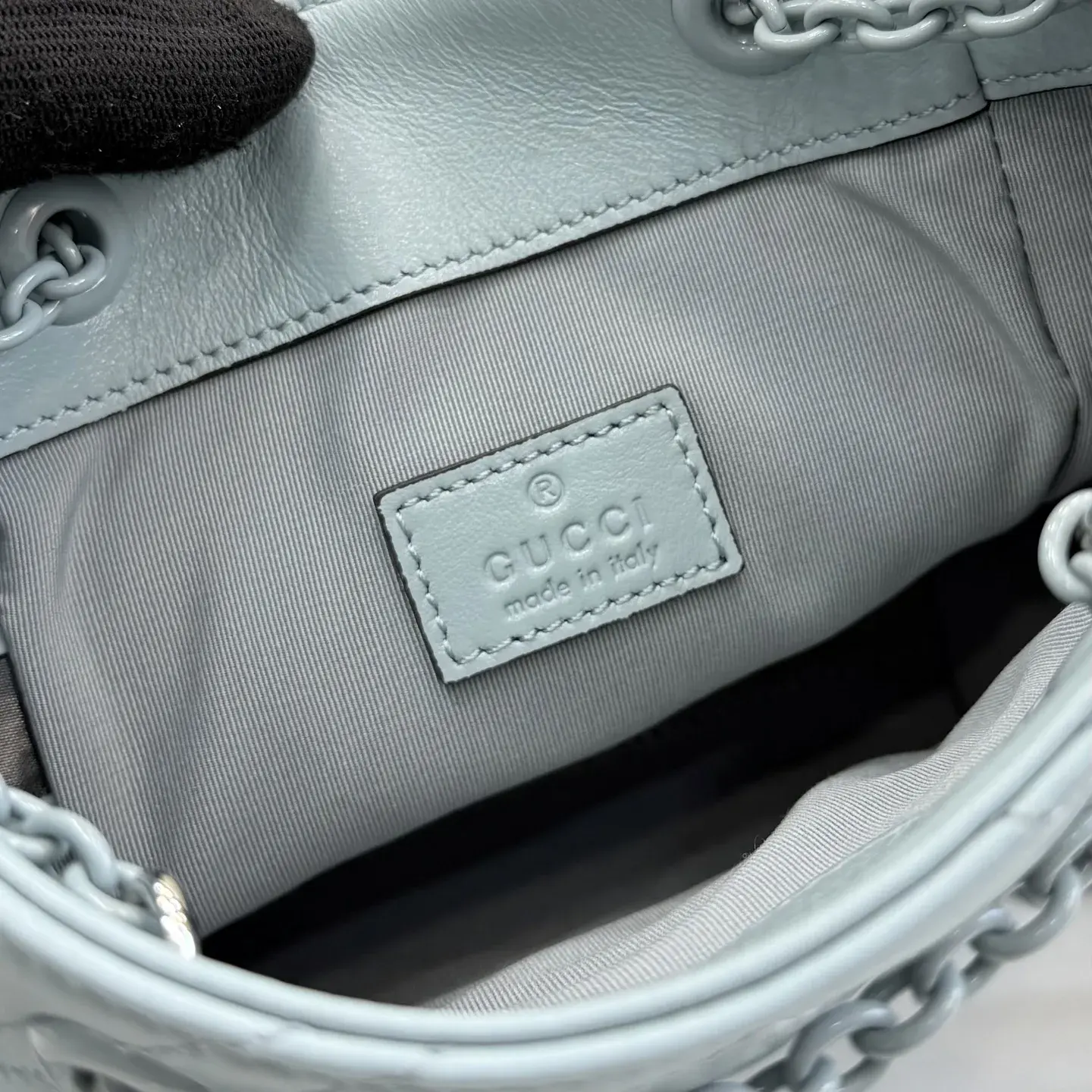 Gucci Marmont Blue GG Supreme Canvas Bucket Bag product photo from LabelPicks