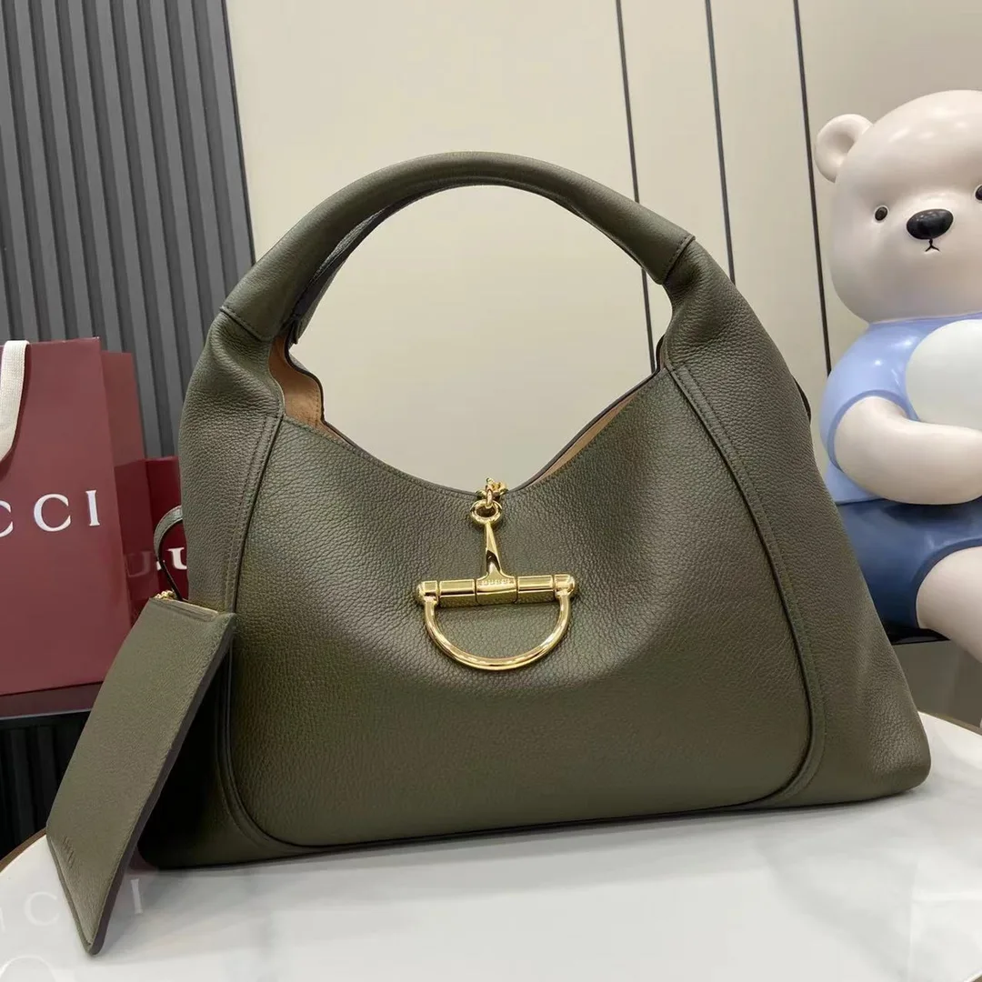 Gucci Green Grained Leather Shoulder Bag product photo from LabelPicks