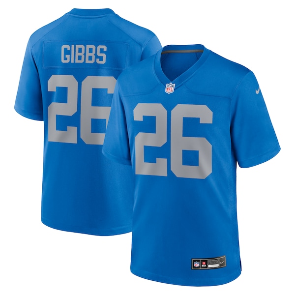 Jahmyr Gibbs Detroit Lions Nike Alternate Game Jersey -  Blue