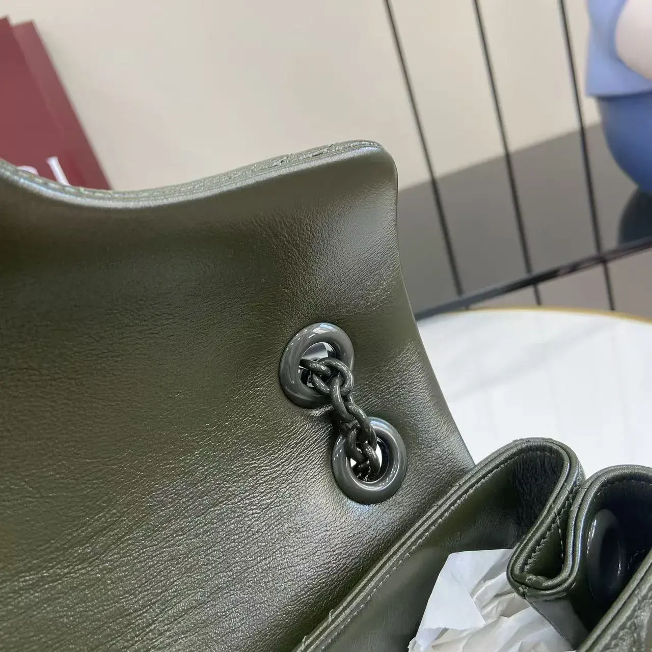 Gucci Green Marmont GG Supreme Canvas Shoulder Bag product photo from LabelPicks