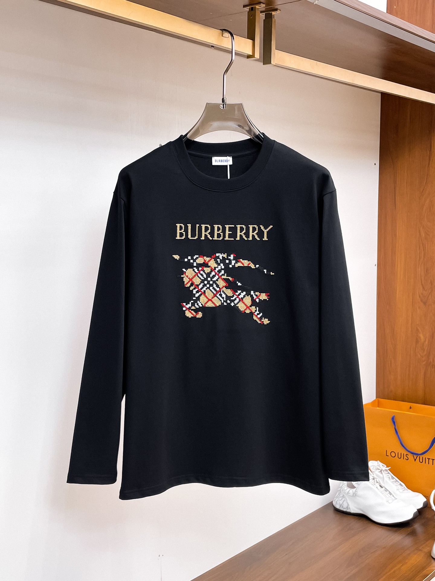 1022 4G Blue Print Sweatshirt