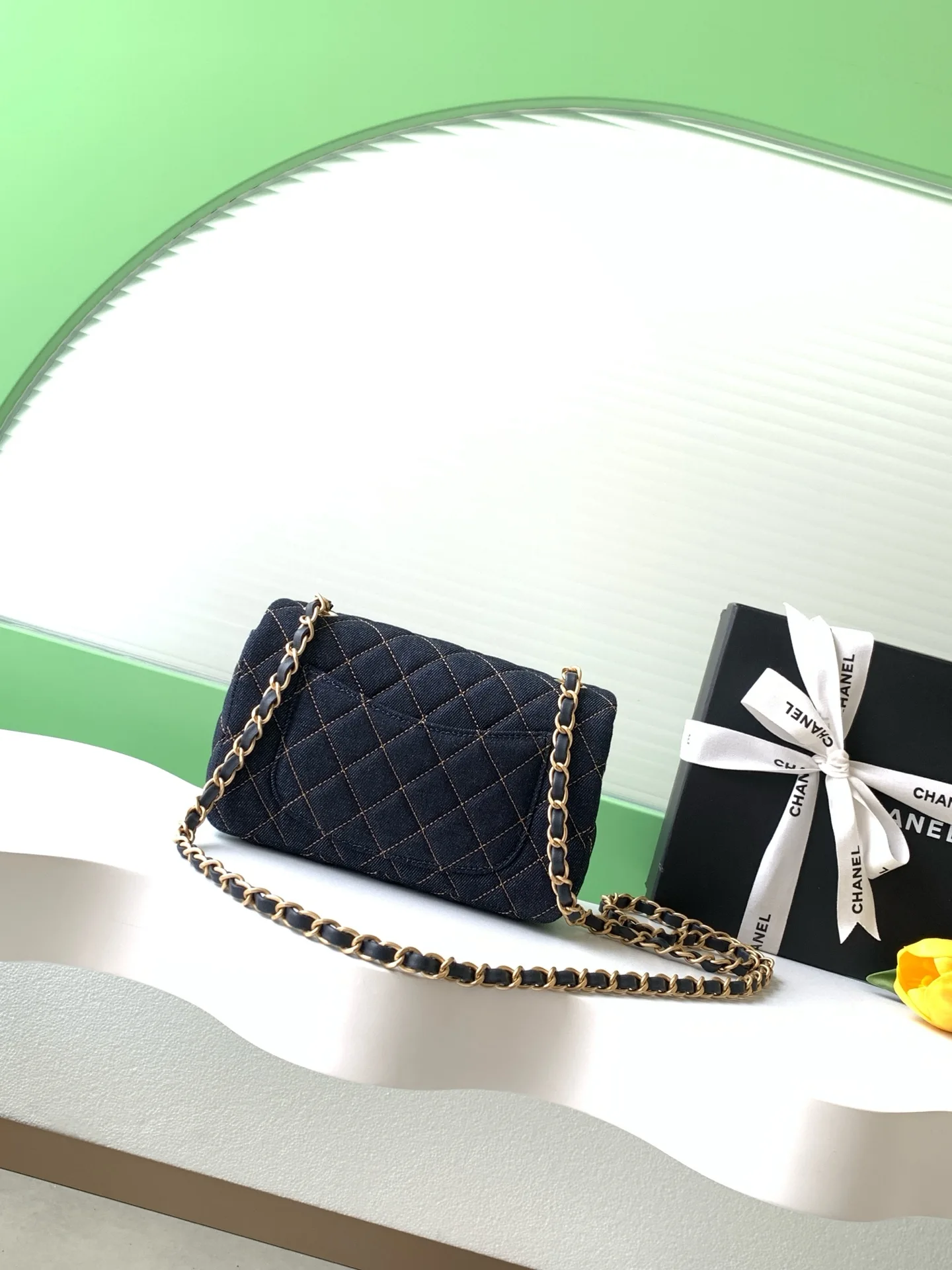 Chanel Classic Flap Navy Quilted Leather Crossbody Bag product photo from LabelPicks