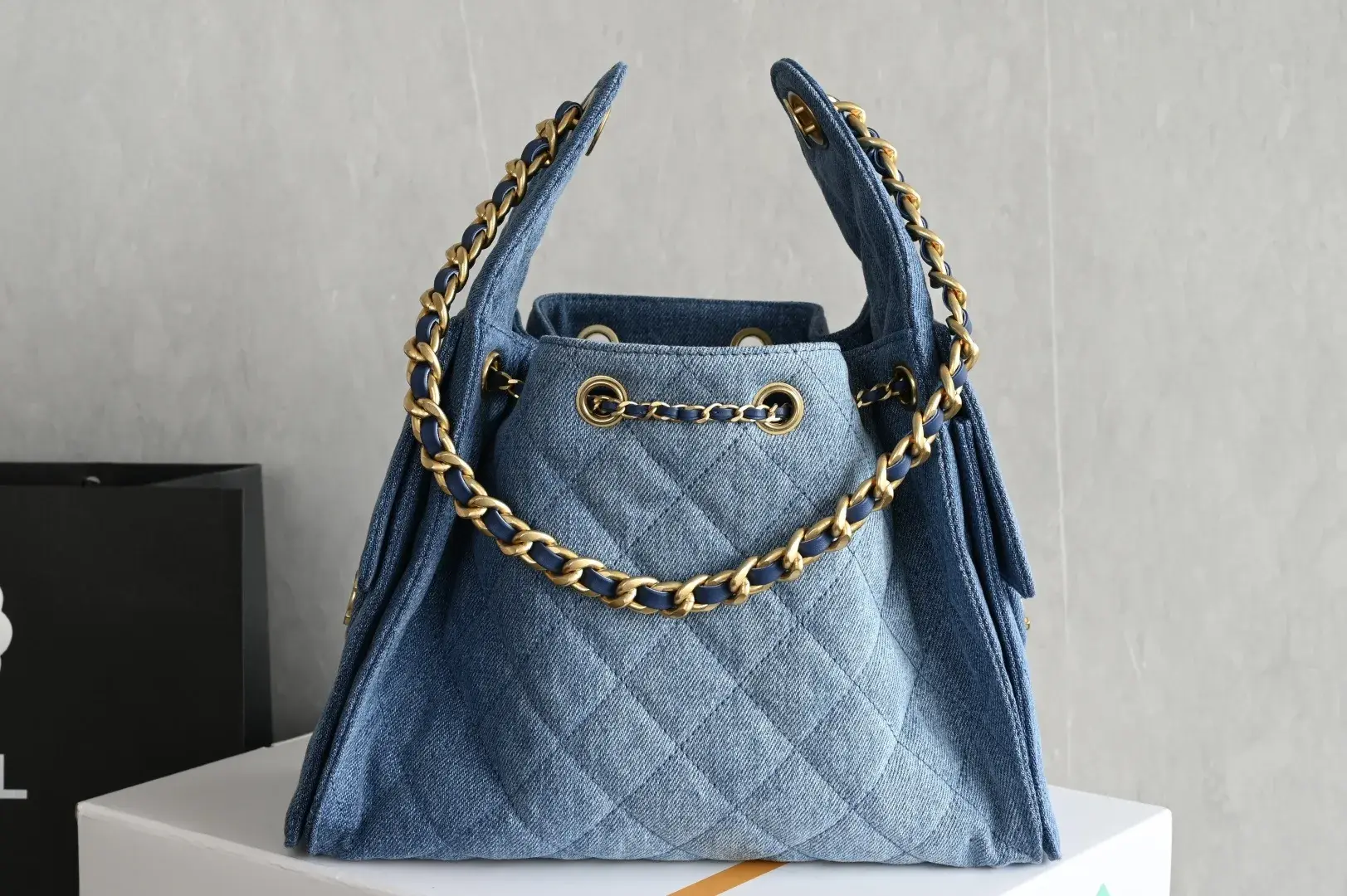 Chanel Blue Denim Shoulder Bag product photo from LabelPicks