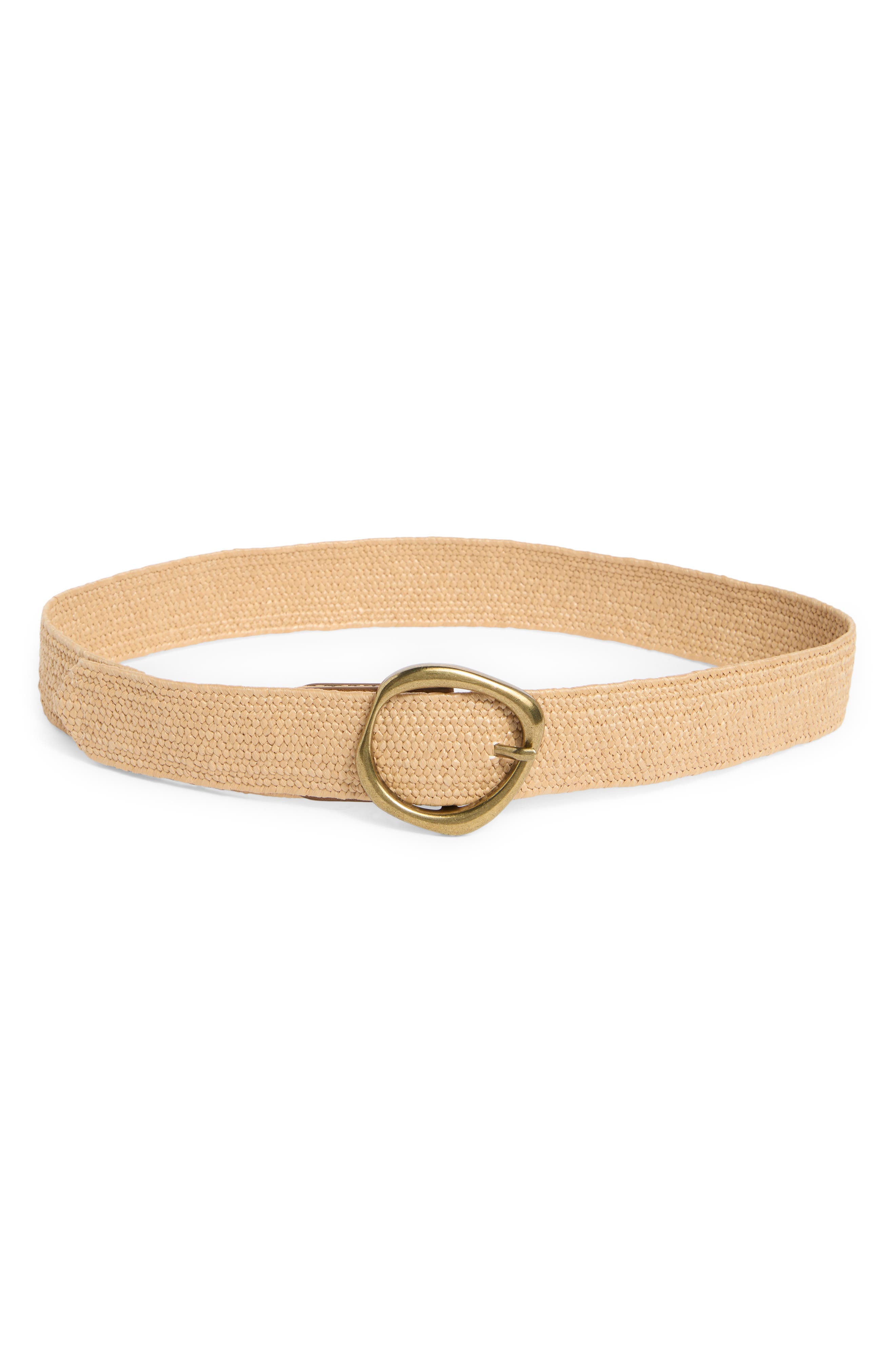 Linea Pelle Molten Buckle Straw Belt