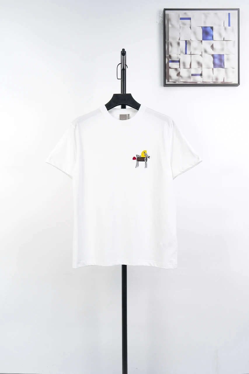 Dior White Measuring Tape Pony Embroidered T-Shirt product photo from LabelPicks