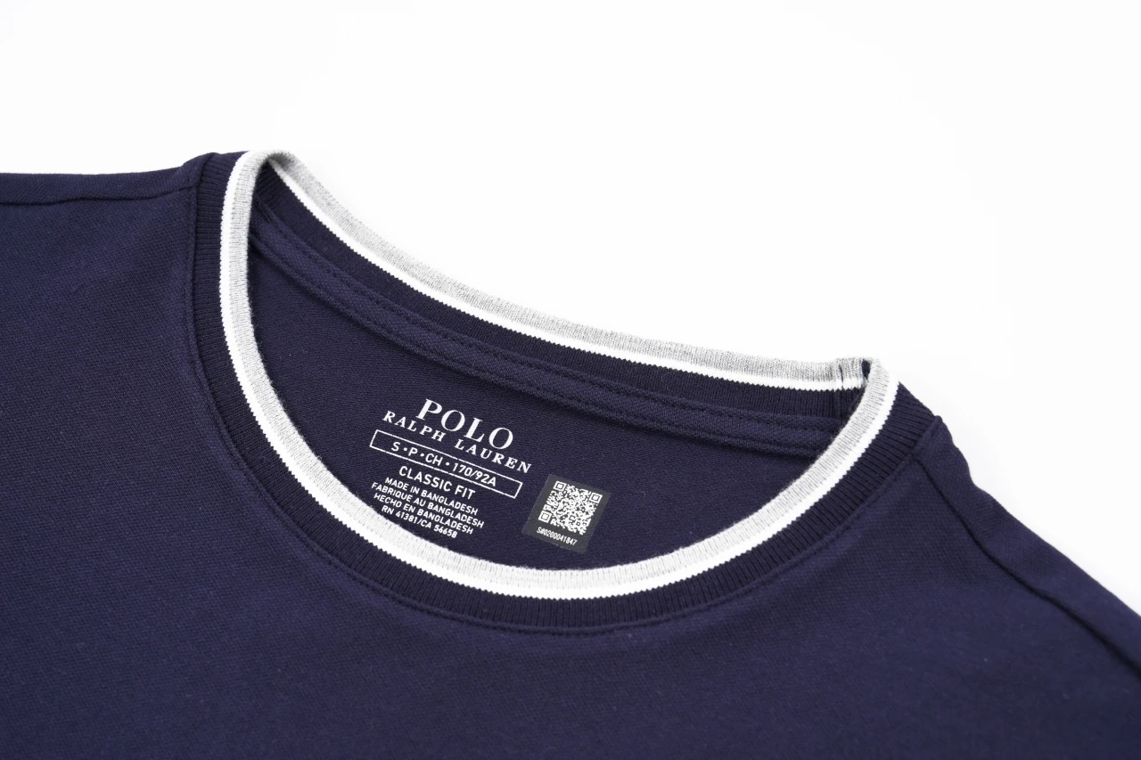 Ralph Lauren Navy Contrast Trim Pony Embroidered T-Shirt product photo from LabelPicks